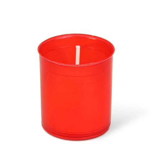 TW1001 • 6 db-os mécses betét, szín: piros - Ø4,3 cm