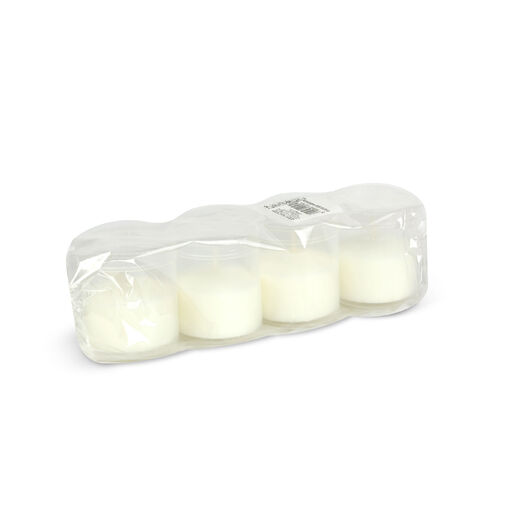 TW1002 • 4 db-os mécses betét, szín: fehér - Ø5 cm