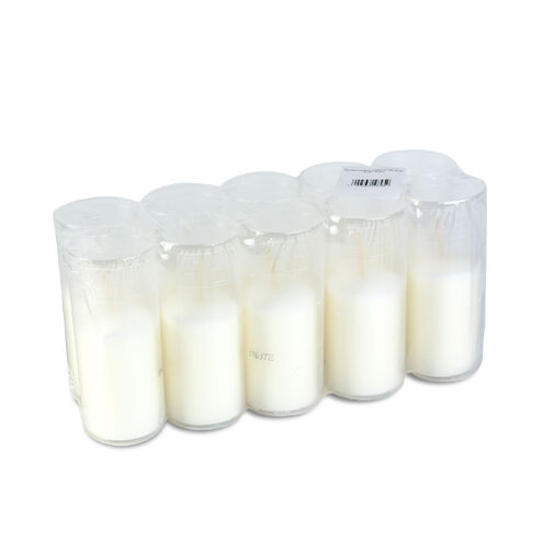 TW1005 • 10 db-os mécses betét - Ø4,8 cm - szín: fehér